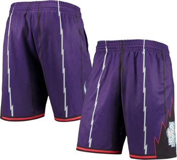 Sacramento Kings Mitchell & Ness 2000/01 Hardwood Classics Fadeaway Reload  3.0 Swingman Shorts - Purple/Black
