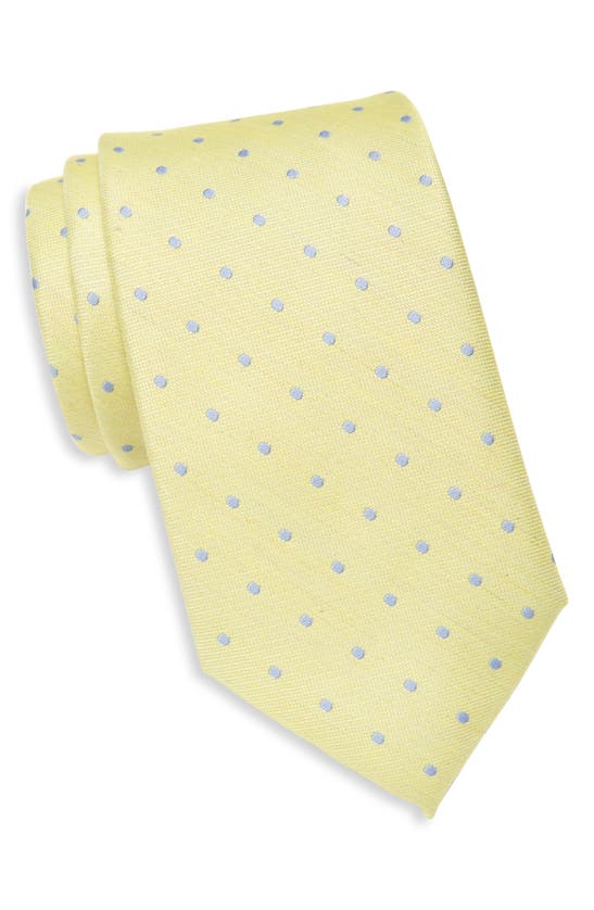 Tommy Hilfiger Dot Tie In Yellow