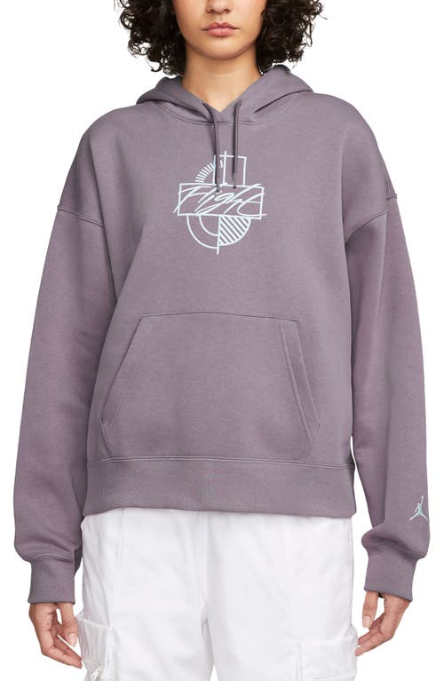 Brooklyn Fleece Graphic Hoodie in Sky Mauve