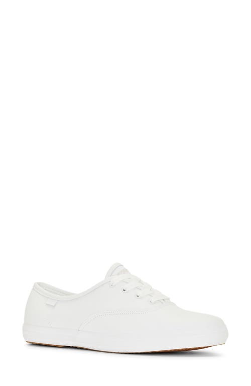 ® Keds Champion Lace-Up Sneaker in Off White Leather