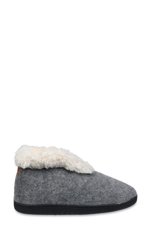Gaahuu Faux Wool & Faux Shearling Slipper In Sweatshirt Grey