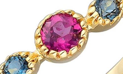 Ys Gems Two-tone Band Ring In Pink