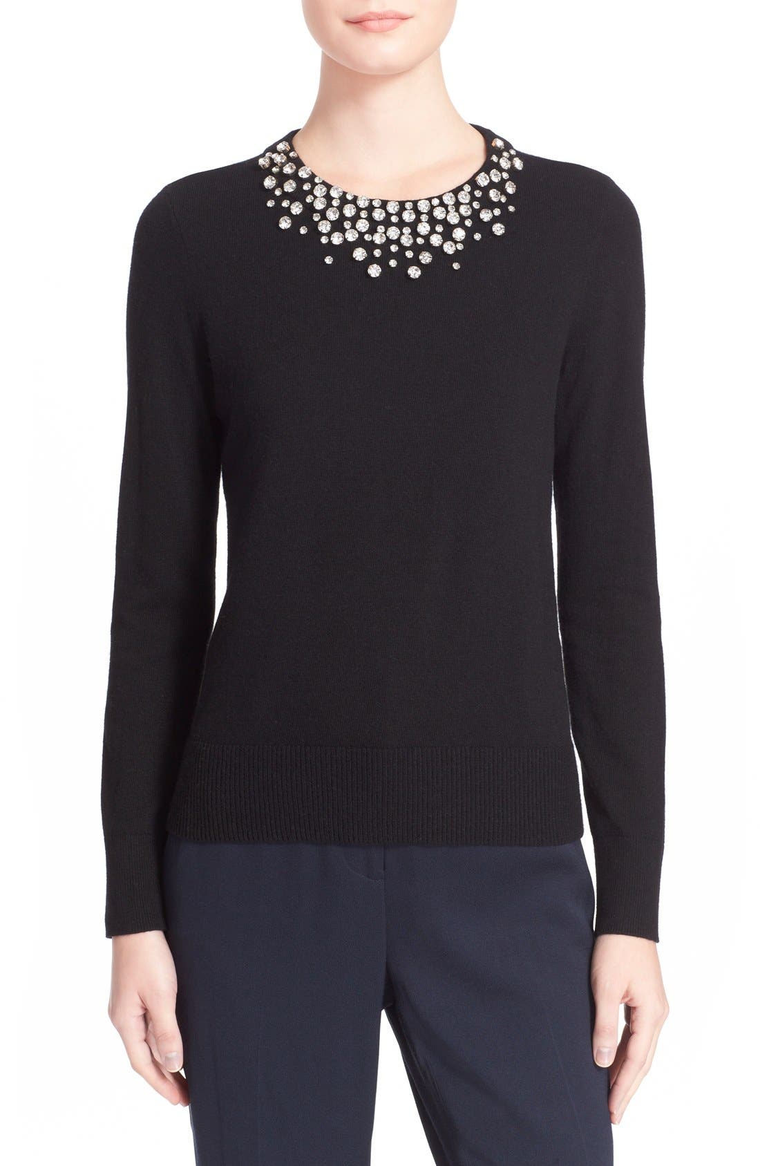kate spade new york embellished wool sweater Nordstrom