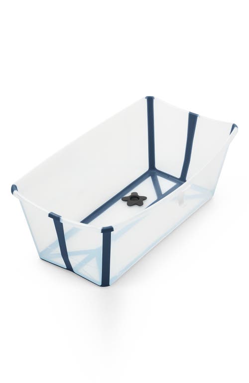 Stokke Flexi Bath X-Large Bathtub in Transparent Blue at Nordstrom