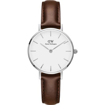 Daniel Wellington Classic Petite Leather Strap Watch, 2m