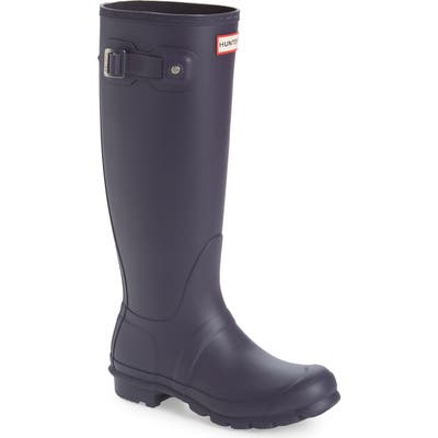 Hunter Original Tall Waterproof Rain Boot, Purple