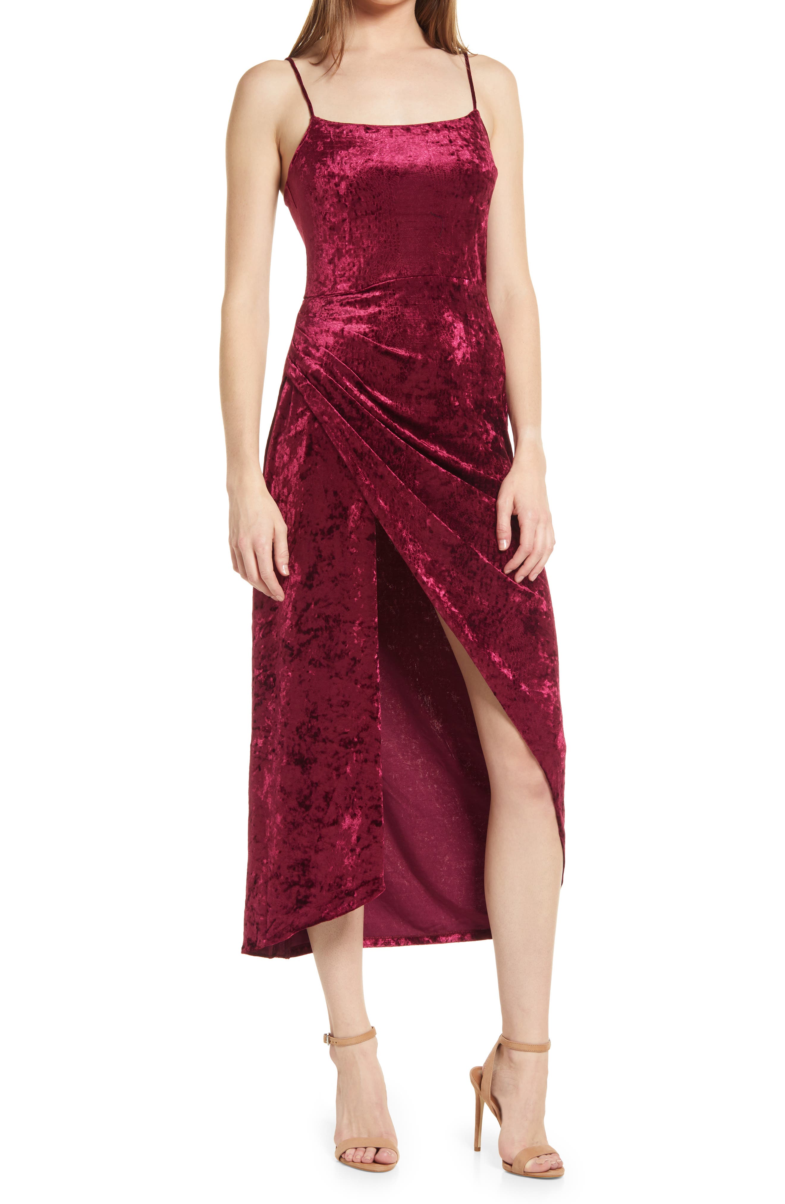 green velvet dress nordstrom
