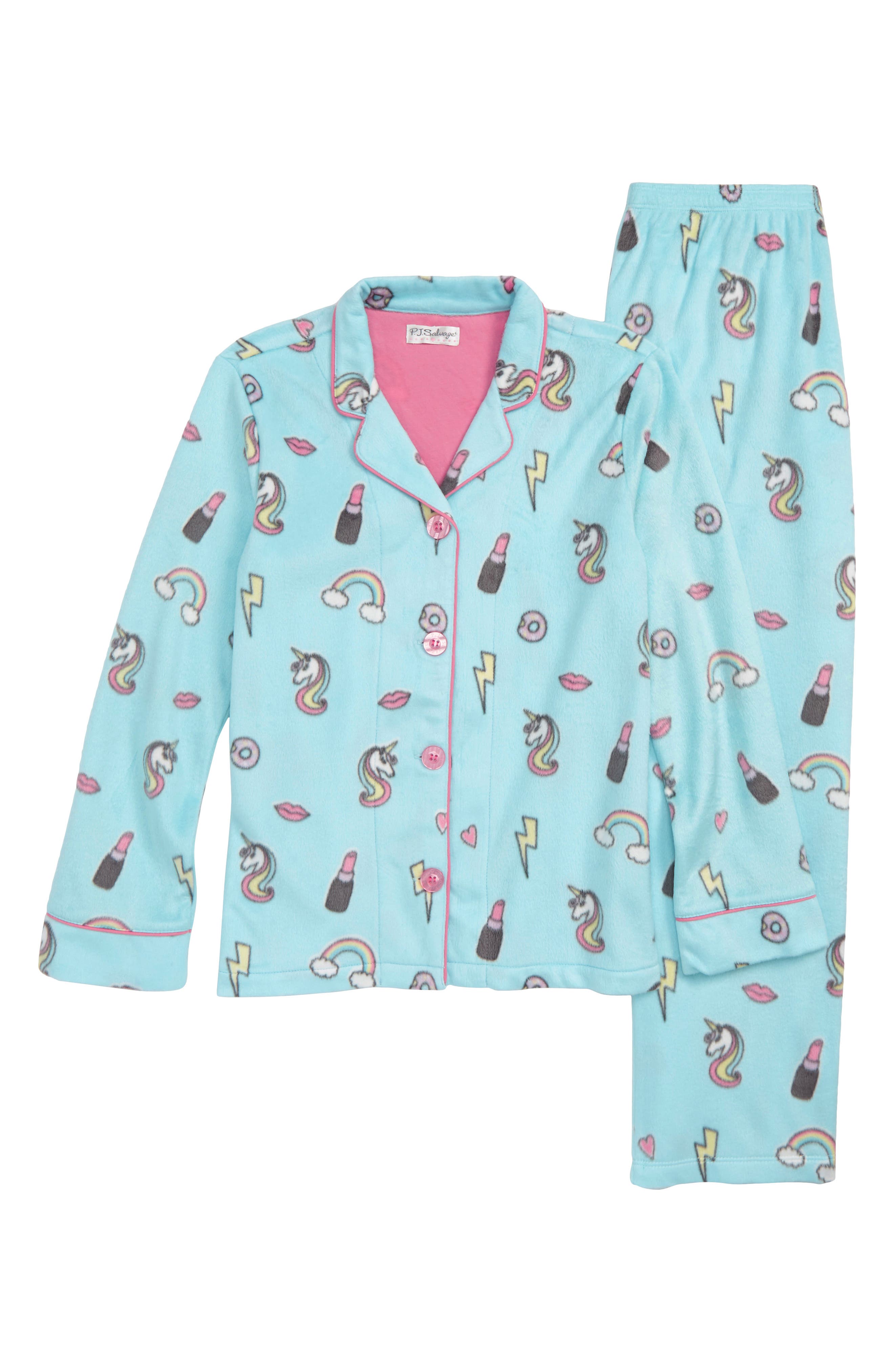 PJ Salvage Girl Power TwoPiece Fleece Pajamas (Little Girls & Big