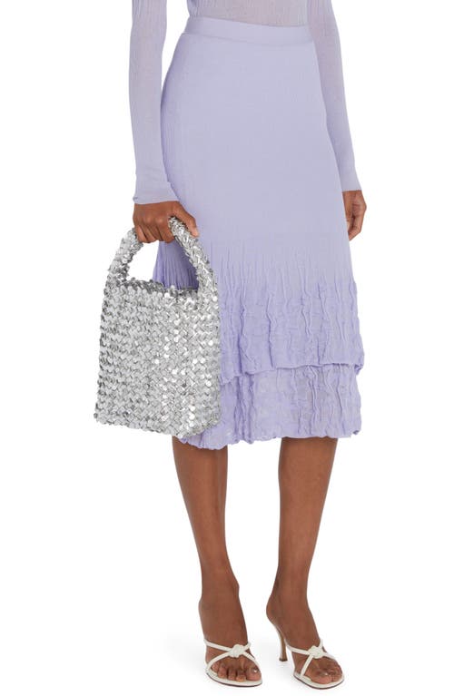 Bottega Veneta Cabat Metallic Sequin Bucket Bag In Silver/gold