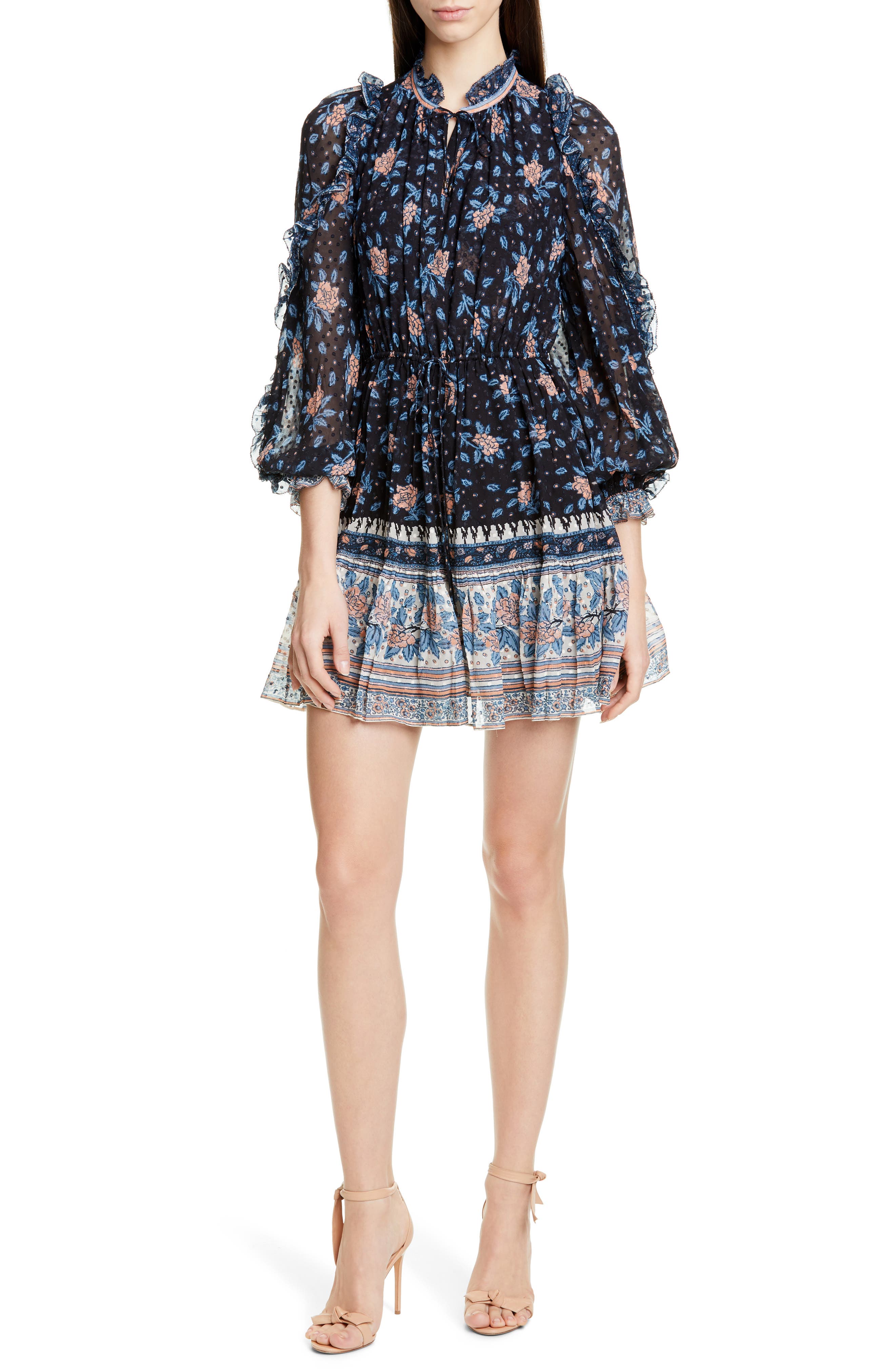 Ulla Johnson Dani Silk Blend Jacquard Minidress