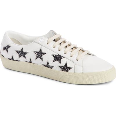 Saint Laurent Court Classics Stars Sneaker - White