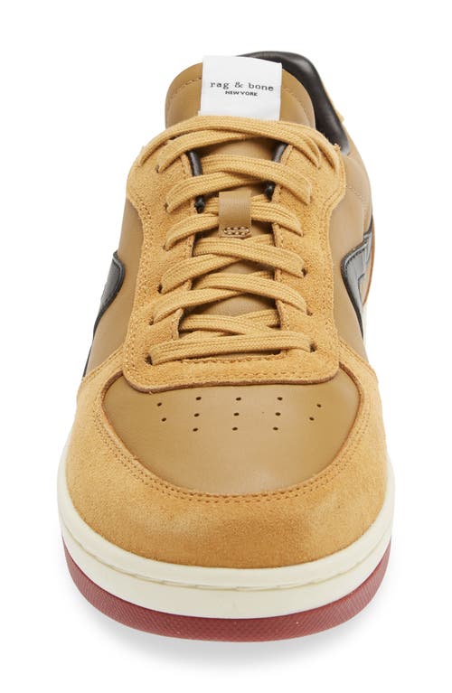 Rag & Bone Retro Court Sneaker In Mustard/black