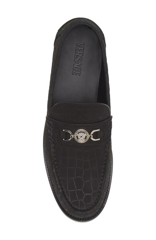 Shop Versace Medusa '95 Loafer In Black-palladium