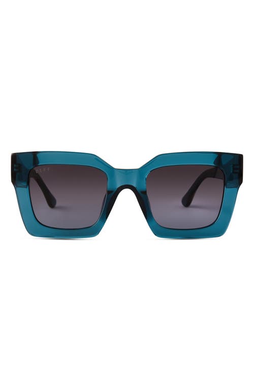 DIFF Dani 52mm Square Sunglasses in Deep Aqua /Blue