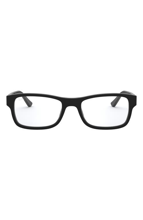 Ray-Ban 55mm Square Optical Glasses in Matte Black at Nordstrom