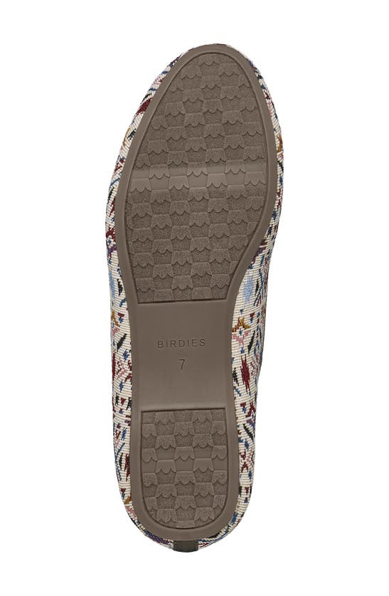 Shop Birdies Starling Embroidered Flat In Multi Tapestry