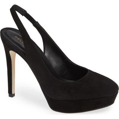 Pelle Moda Shadow Platform Pump, Black
