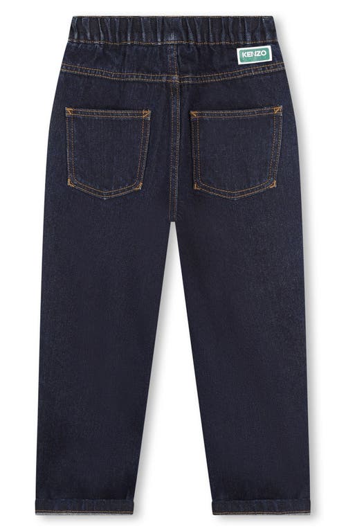 Shop Kenzo Kids' Straight Leg Jeans In Raw Denim