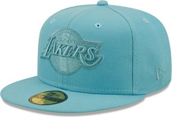 Men's New Era Gray Los Angeles Lakers Logo Color Pack 59FIFTY Fitted Hat