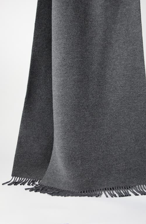 Shop Brunello Cucinelli Hooded Wool And Cashmere Knit Scarf In Lead