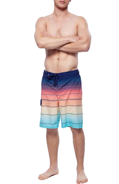 Shop Rokka&rolla Quick-dry Swim Trunks With Elastic Waist In Summer Paradise