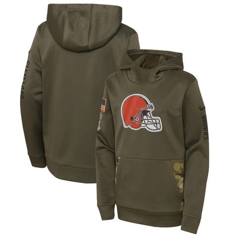 Women's Nike Olive Green Bay Packers 2022 Salute to Service Performance Pullover Hoodie Size: Extra Small