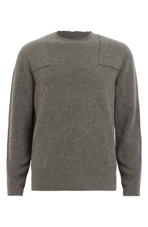 Shop Allsaints Pointer Wool Blend Sweater In Taupe Brown