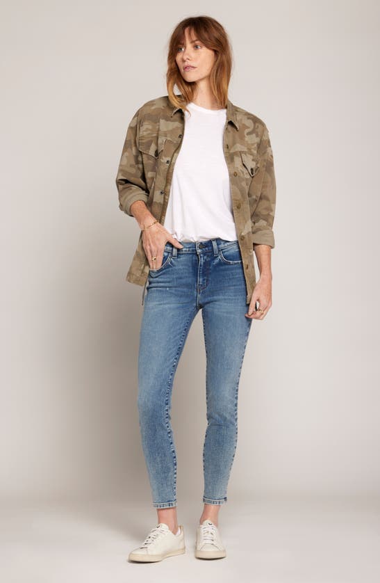 Shop Current Elliott The Stiletto Ankle Cut Jeans In Moonshadow Wash