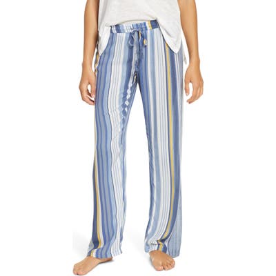 Pj Salvage Beach Blue Stripe Pajama Pants, Blue