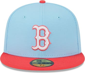 New Era Red/Lavender Boston Red Sox Spring Color Two-Tone 59FIFTY Fitted Hat