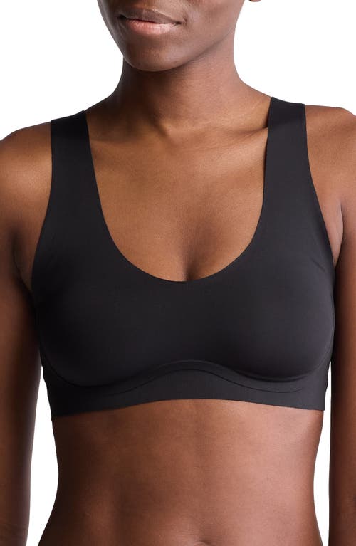 Shop Calvin Klein Invisible Gel Wire Bralette In Black