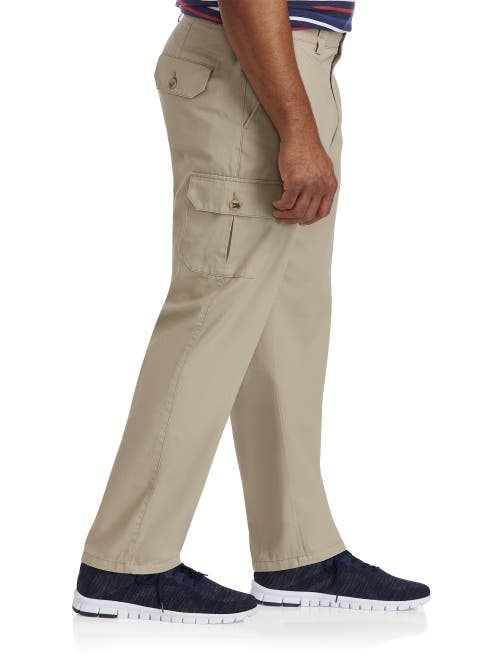 HARBOR BAY HARBOR BAY BY DXL CONTINUOUS COMFORT CARGO PANTS 