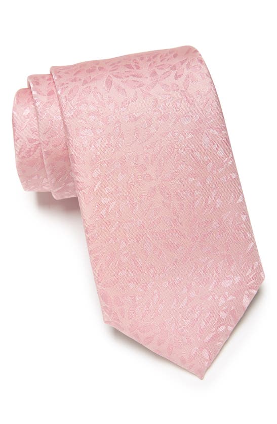 Shop Calvin Klein Sloan Floral Jacquard Tie In Pink