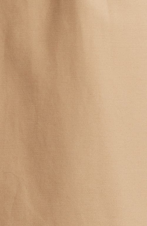 Via Spiga Water Resistant Cotton Blend Trench Coat In Camel