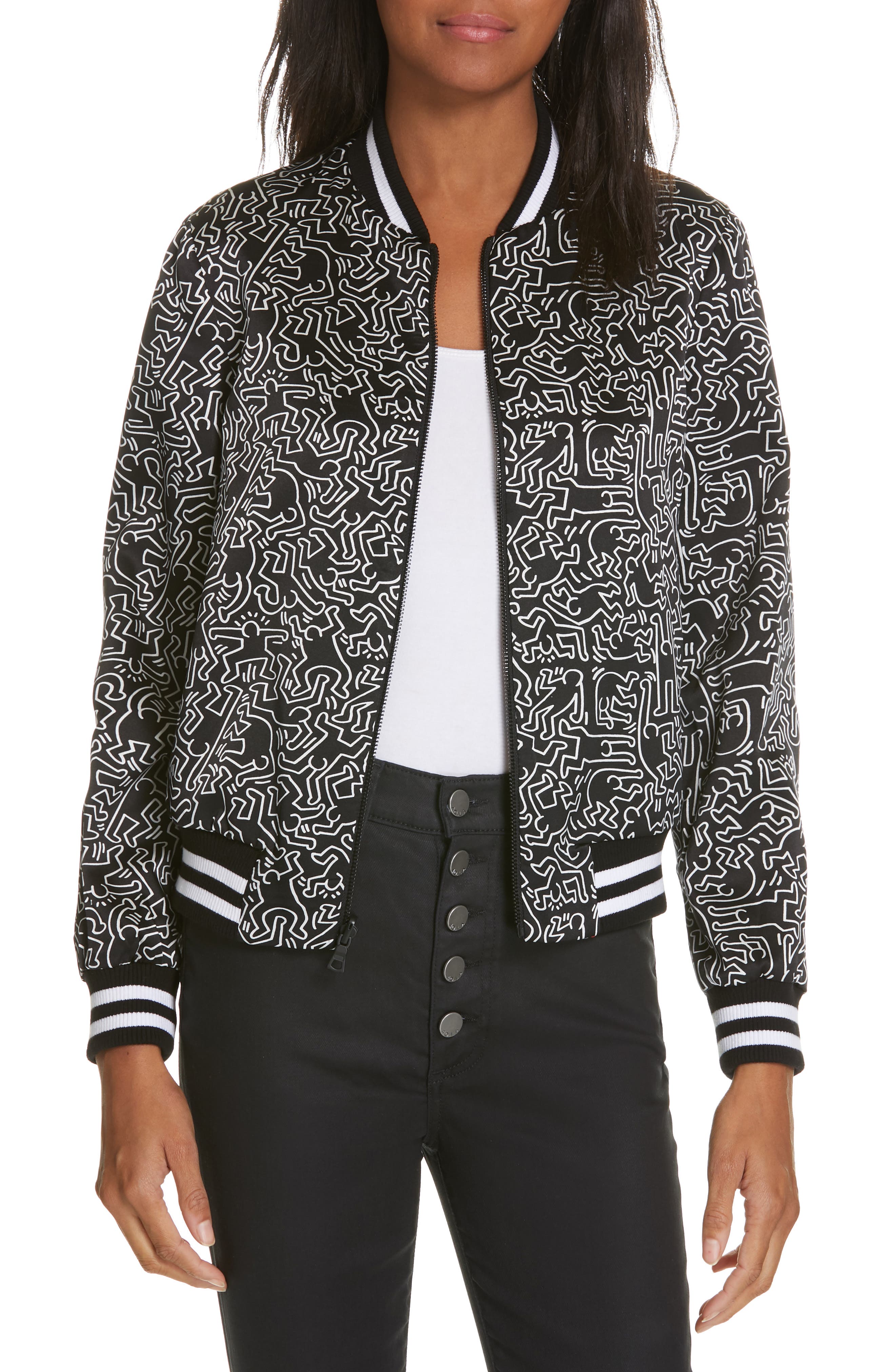 alice and olivia reversible bomber