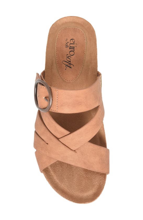 Eurosoft Gwenda Slide Sandal In Tan
