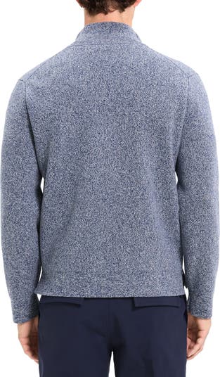 Theory Walton Marl Cotton Zip-Up Sweater | Nordstrom