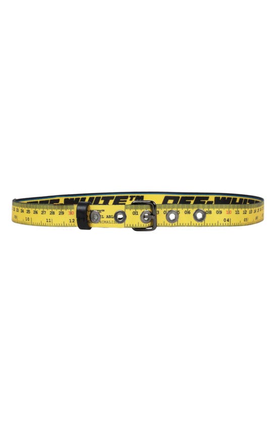 Off-white Reversible Measuring Belt In Yellow