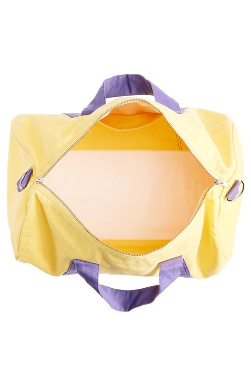 Bode Two-tone Canvas Gym Bag In Yellow