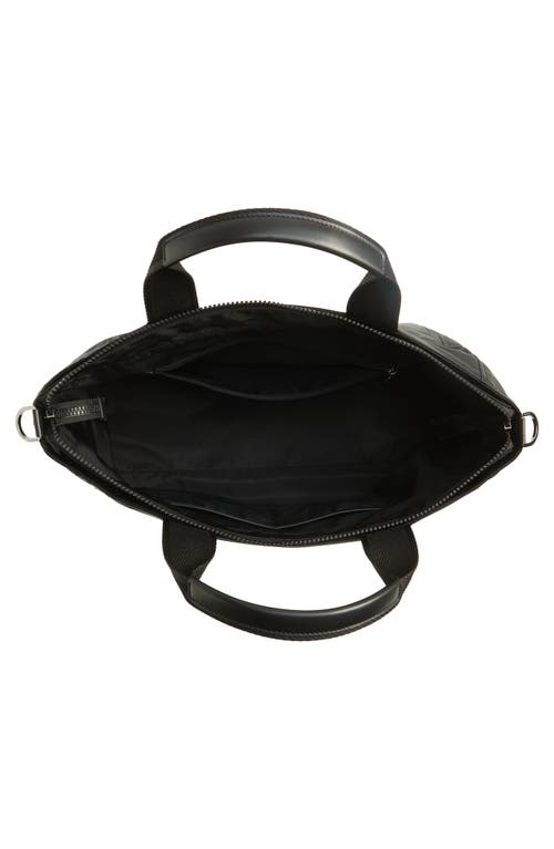 Dolce & Gabbana Black Gym Bag With Contrasting Logo Print In Polyamide Man In Black/blac