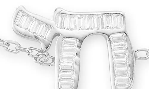 Sphera Milano Cz Charm Chain Bracelet In Silver