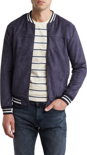 Cole haan sale suede varsity jacket