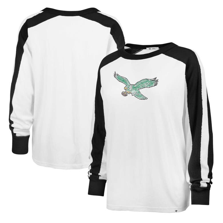 47 ' White Philadelphia Eagles Premier Caribou Long Sleeve T-shirt