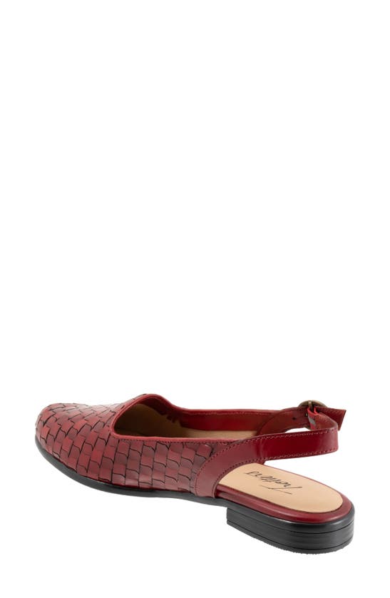 Trotters Lea Slingback Flat In Red
