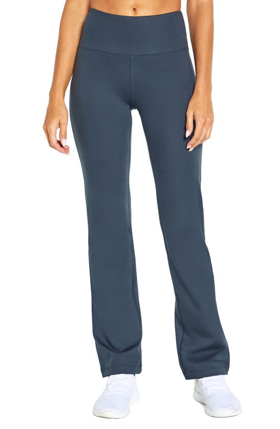 Balance Collection Barely Flare Activewear Pants In Blue Nights