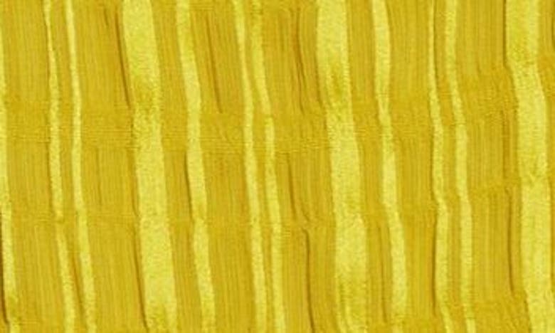 Ted Baker Cliara Textured Stretch-woven Halter-neck Top In Mid Yellow