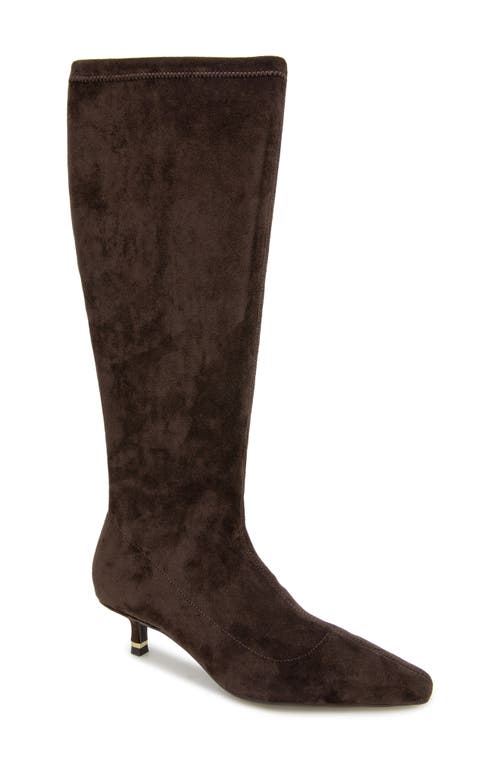 Kenneth Cole Meridith Knee High Boot In Chocolate Micro