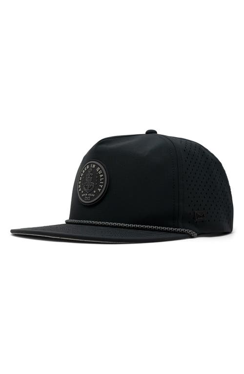 Melin Hydro Coronado Anchored Snapback Baseball Cap in Black