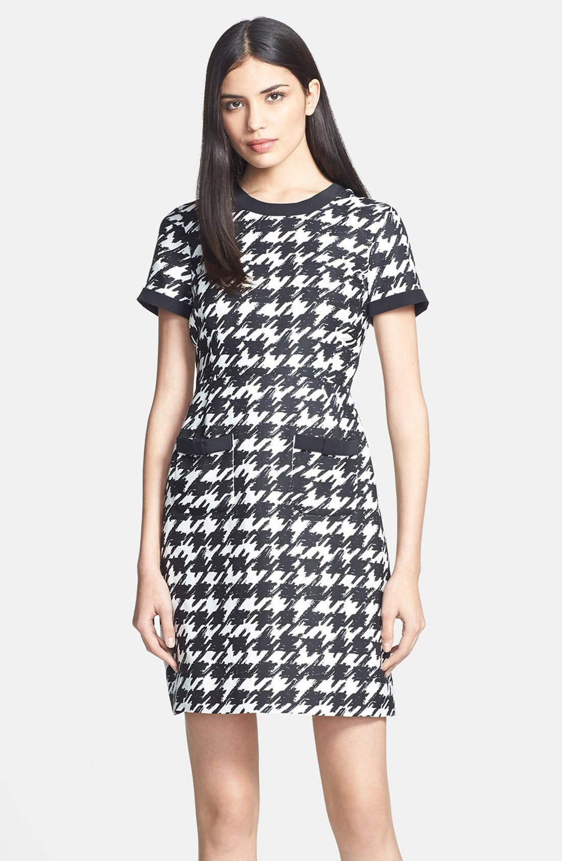 kate spade houndstooth ponte dress