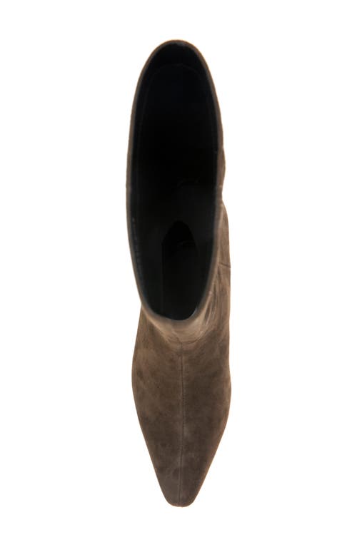 Kenneth Cole Meryl Pointed Toe Boot In Chocolate Suede